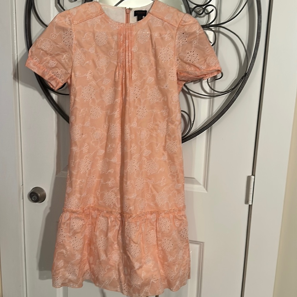 Authentic coach with tags size zero peach eyelet dress new without tags